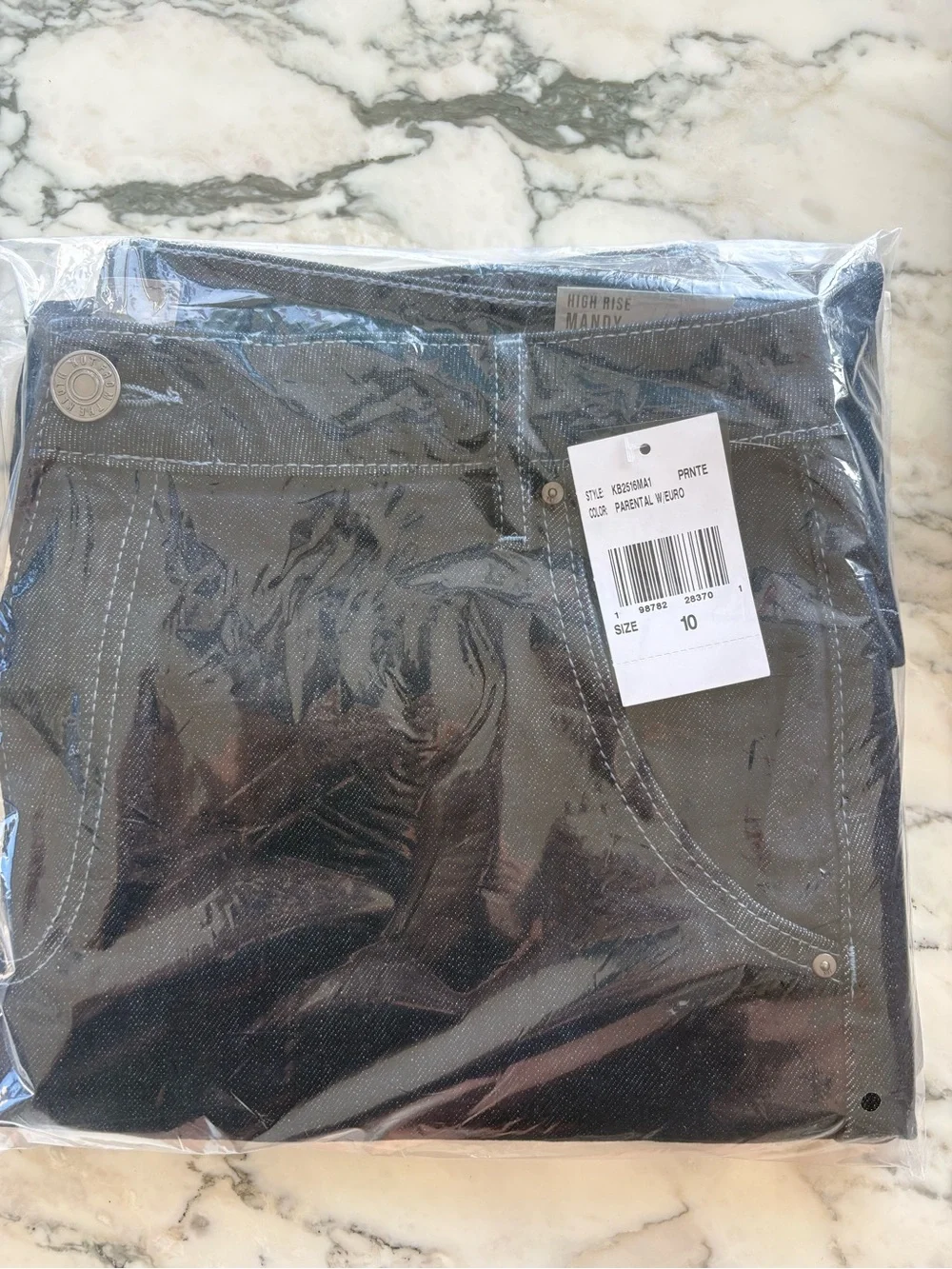 NWT KUT Mandy Bermuda denim long Jean shorts sz 10